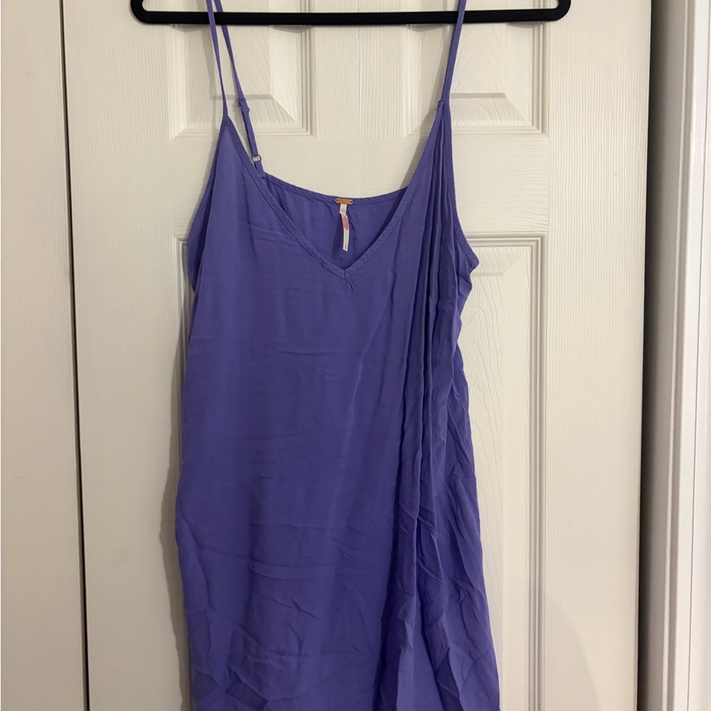 Free People Lavender V-Neck Top